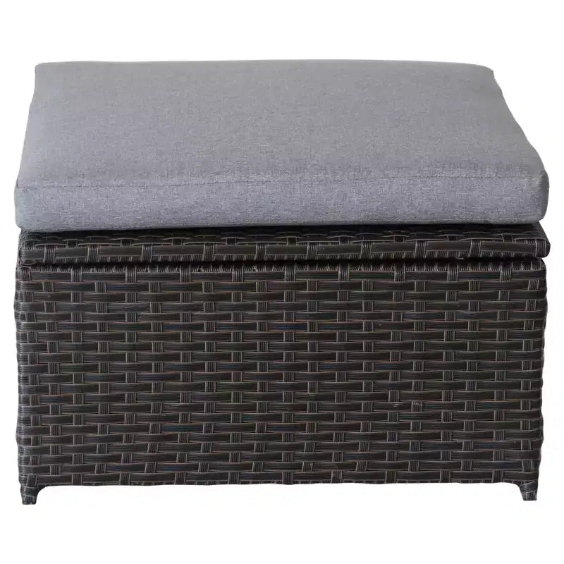 Northlight 4-Piece Savannah Resin Wicker Outdoor Patio Modular Sectional Set with Cushions
