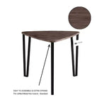 Hastings Home – Ensemble de 3 tables gigognes, aspect bois moderne pour tables basses de salon ou tables de chevet