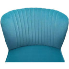 Quentin Velvet Accent Side Chair with Golden Metal Base | Karat Home