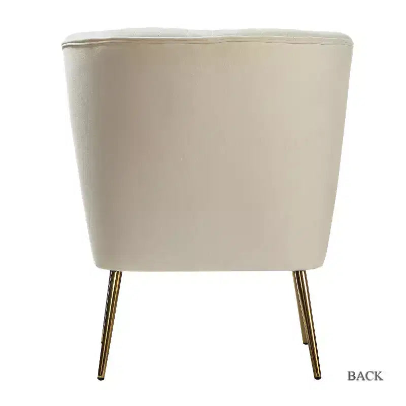 Quentin Velvet Accent Side Chair with Golden Metal Base | Karat Home