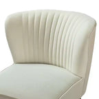 Quentin Velvet Accent Side Chair with Golden Metal Base | Karat Home