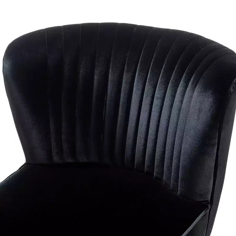 Quentin Velvet Accent Side Chair with Golden Metal Base | Karat Home