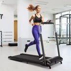 Costway 3HP Folding Treadmill Compact Walking Jogging Machine W/Touch Screen APP Control