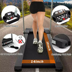 Costway 2 HP Up to 7.5MPH Folding Treadmill Motorized Running Machine 12 Preset Program & LCD Display Screen