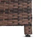 3pc Wicker Patio Sectional Seating Set with Cushions - EDYO LIVING