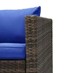 3pc Wicker Patio Sectional Seating Set with Cushions - EDYO LIVING