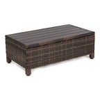 3pc Wicker Patio Sectional Seating Set with Cushions - EDYO LIVING