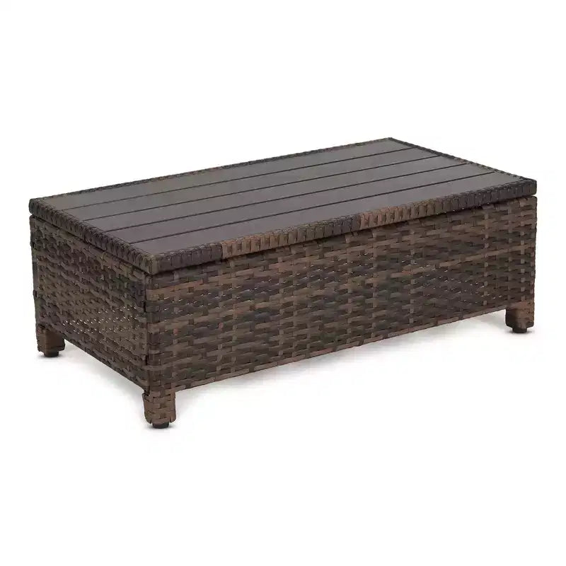 3pc Wicker Patio Sectional Seating Set with Cushions - EDYO LIVING