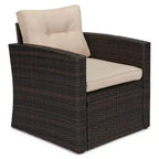 4pc Wicker Outdoor Conversation Set - EDYO LIVING