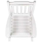 Merrick Lane Poly Resin Indoor/Outdoor Rocking Chair with Side Table