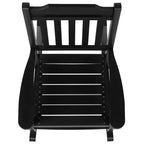 Merrick Lane Poly Resin Indoor/Outdoor Rocking Chair with Side Table