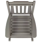 Merrick Lane Poly Resin Indoor/Outdoor Rocking Chair with Side Table