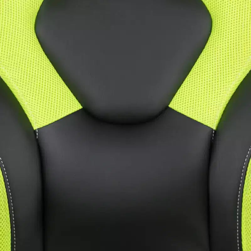 BlackArc High Back Gaming Chair with Faux Leather Upholstery, Height Adjustable Swivel Seat & Padded Flip-Up Arms