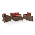 Bradenton 5pc Outdoor Wicker Conversation Set - Crosley