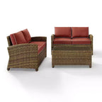 Bradenton Ensemble de mobilier d'extérieur 3 pièces en osier - Crosley