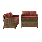Bradenton Ensemble de mobilier d'extérieur 3 pièces en osier - Crosley