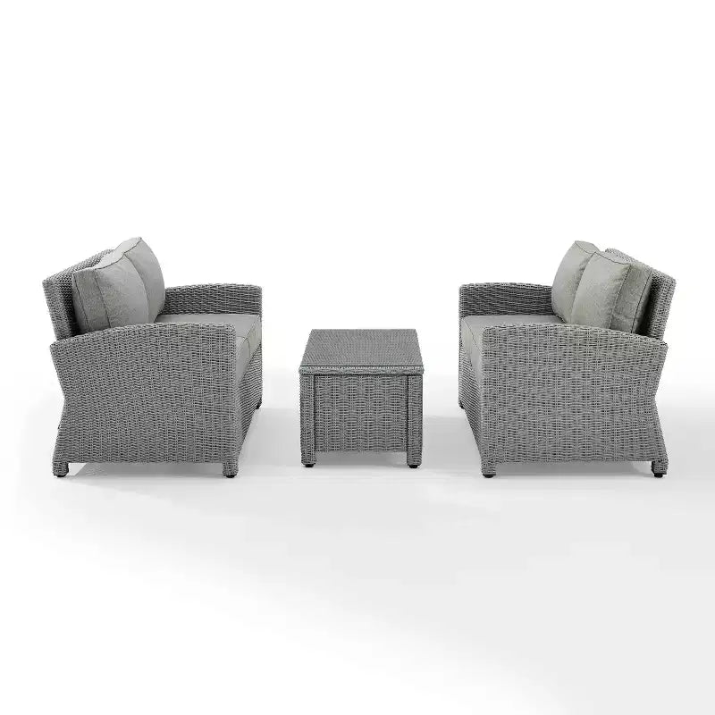 Bradenton Ensemble de mobilier d'extérieur 3 pièces en osier - Crosley