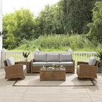 Crosley 5pc Bradenton Steel Outdoor Patio Conversation Furniture Set