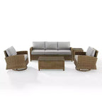 Crosley 5pc Bradenton Steel Outdoor Patio Conversation Furniture Set