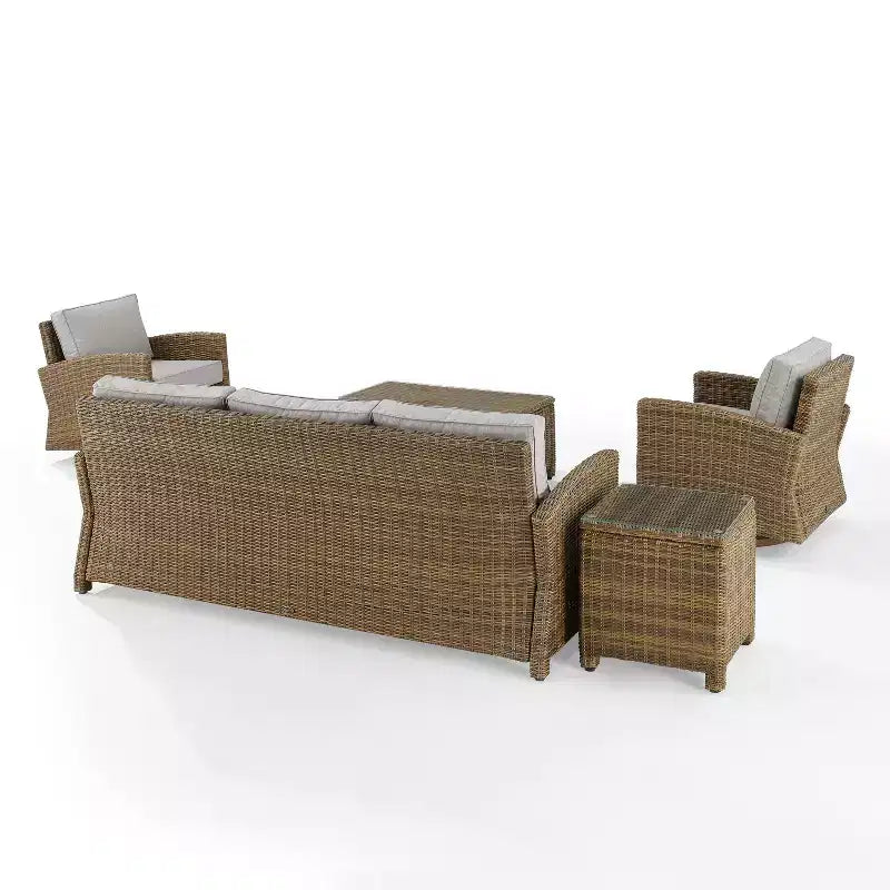 Crosley 5pc Bradenton Steel Outdoor Patio Conversation Furniture Set