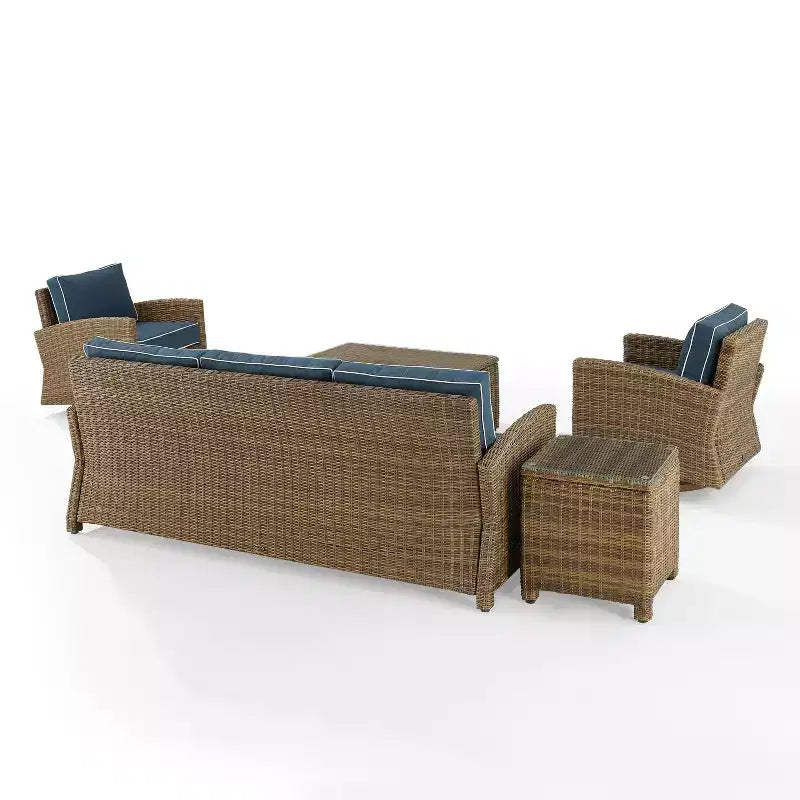 Crosley 5pc Bradenton Steel Outdoor Patio Conversation Furniture Set