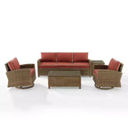 Crosley 5pc Bradenton Steel Outdoor Patio Conversation Furniture Set