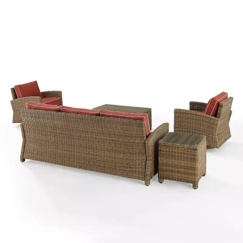 Crosley 5pc Bradenton Steel Outdoor Patio Conversation Furniture Set