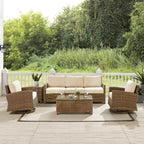 Crosley 5pc Bradenton Steel Outdoor Patio Conversation Furniture Set