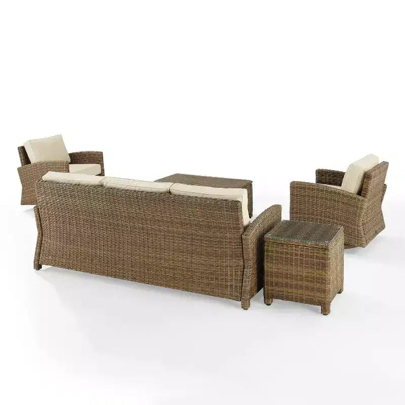 Crosley 5pc Bradenton Steel Outdoor Patio Conversation Furniture Set