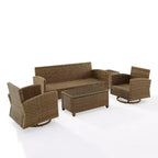 Crosley 5pc Bradenton Steel Outdoor Patio Conversation Furniture Set