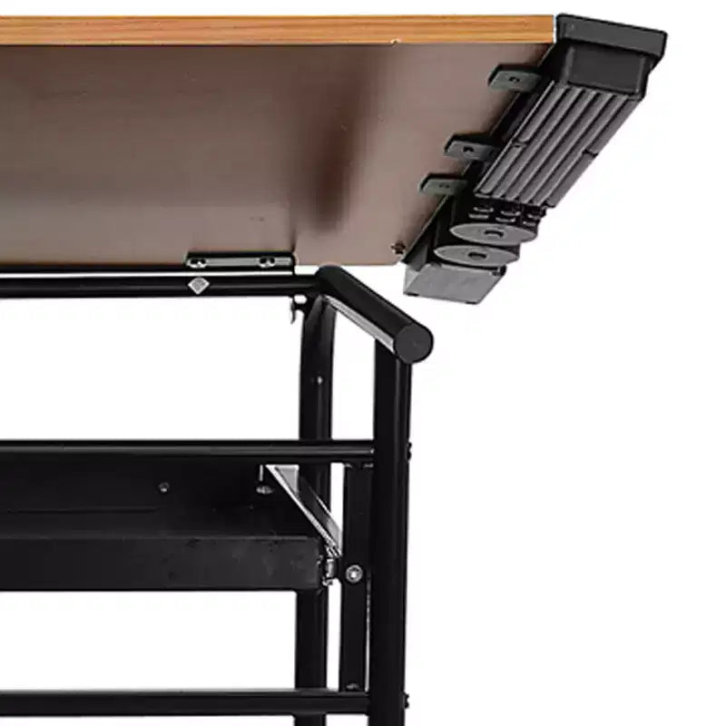 Emma and Oliver Adjustable Drawing and Drafting Table with Dual Wheel Casters