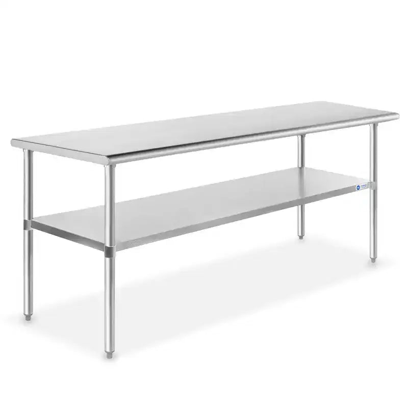 GRIDMANN Stainless Steel Tables with Undershelf, NSF Commercial Kitchen Work & Prep Tables for Restaurant and Home