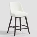 27 Geller Counter Height Barstool with Footrest in Textured Linen - Threshold