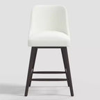 27 Geller Counter Height Barstool with Footrest in Textured Linen - Threshold