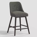 27 Geller Counter Height Barstool with Footrest in Textured Linen - Threshold