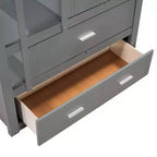 Twin Over Twin Wood Bunk Bed with 4 Drawers, Trundle and Staircase-ModernLuxe