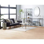 Contemporary Wood Oval Wall Mirror  Olivia & May