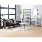 Contemporary Wood Oval Wall Mirror  Olivia & May