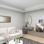Contemporary Wood Oval Wall Mirror  Olivia & May