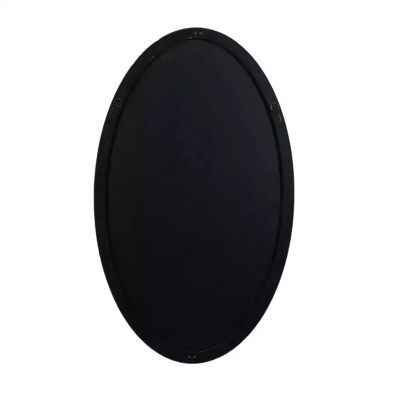 Contemporary Wood Oval Wall Mirror  Olivia & May
