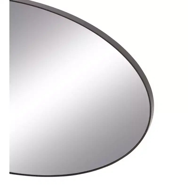 Contemporary Wood Oval Wall Mirror  Olivia & May