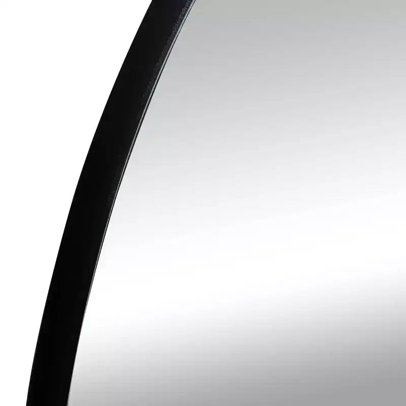 Contemporary Wood Oval Wall Mirror  Olivia & May