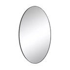 Contemporary Wood Oval Wall Mirror  Olivia & May