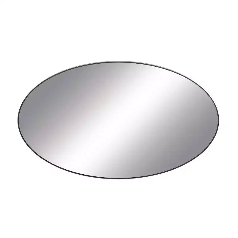 Contemporary Wood Oval Wall Mirror  Olivia & May