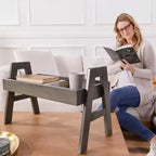 Meuble de rangement empilable ECR4Kids avec bordure intégrale, Présentoir à livres