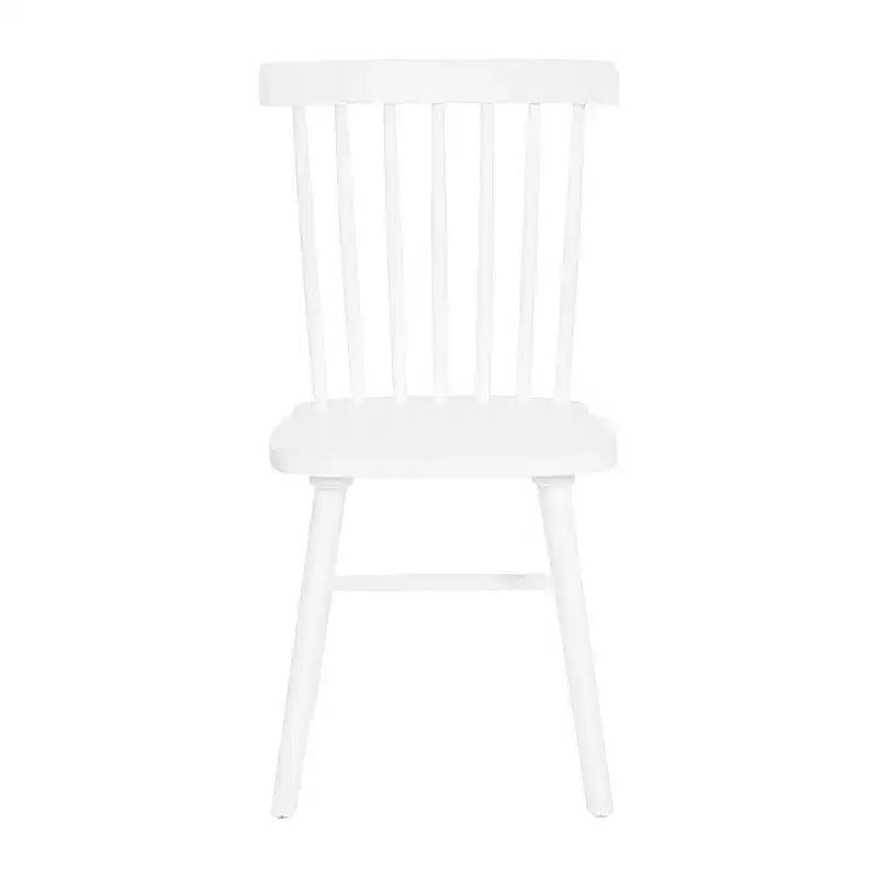 Emma et Oliver - Ensemble de chaises de salle à manger sans accoudoirs en bois massif de qualité supérieure avec dossier à barreaux, sièges profilés et patins de protection en feutre