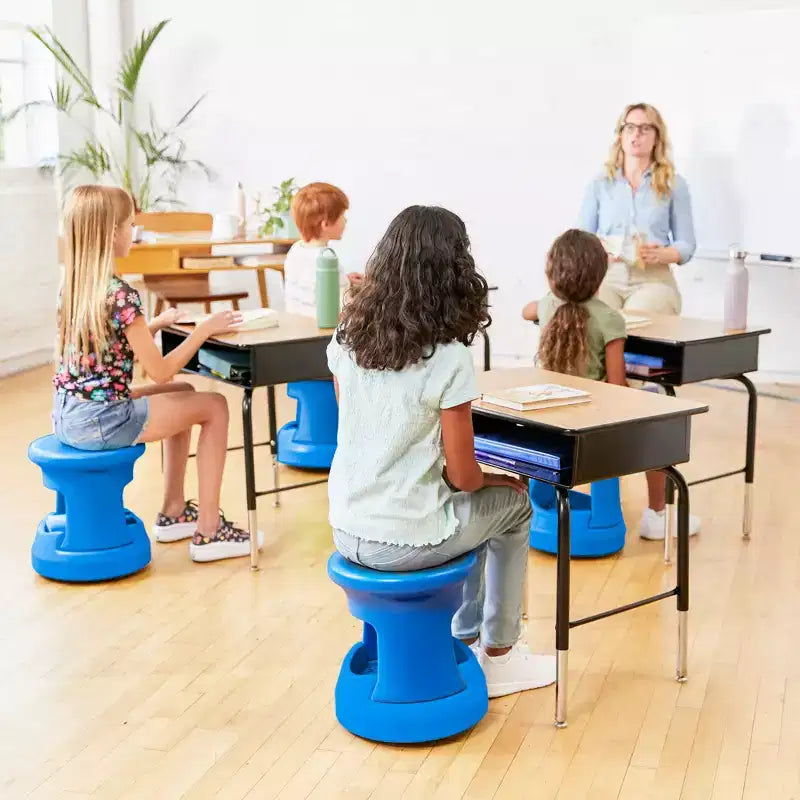 ECR4Kids Active Storage Wobble Stool, 15in Seat Height, Childrens Furniture