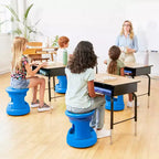 ECR4Kids Active Storage Wobble Stool, 15in Seat Height, Childrens Furniture