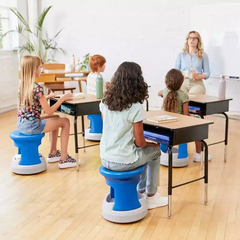 ECR4Kids Active Storage Wobble Stool, 15in Seat Height, Childrens Furniture