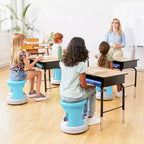 ECR4Kids Active Storage Wobble Stool, 15in Seat Height, Childrens Furniture